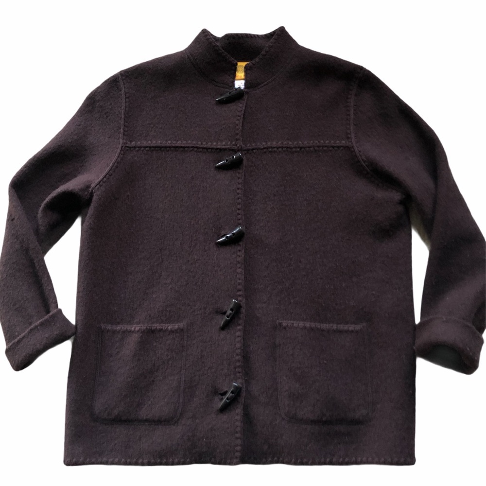Brown wool cardigan